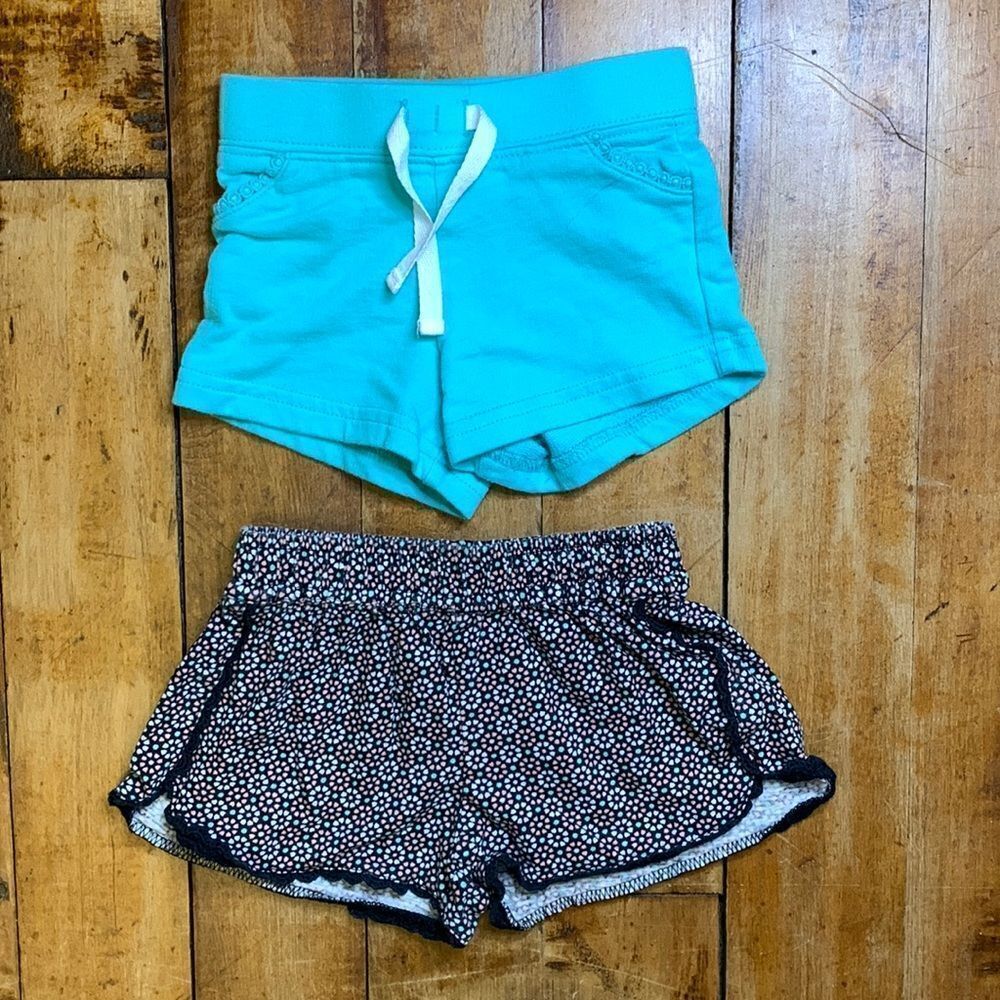 Carters shorts 9 months baby girl shorts bundle blue multicolor summer